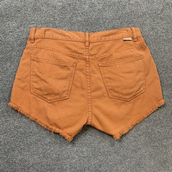 Billabong Shorts Womens 29 Terracota Denim Drift Away Cutoffs Frayed Hem Micro - Picture 7 of 13